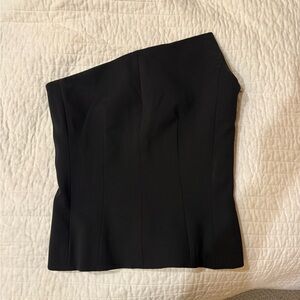 Zara Asymmetrical Black Top